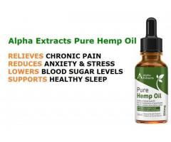 Alpha Extract Hemp Oil Canada For Pain and Anxiety - 30000 MG