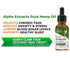 Free Trial and Price of Alpha Extracts Pure Hemp Oil Canada!